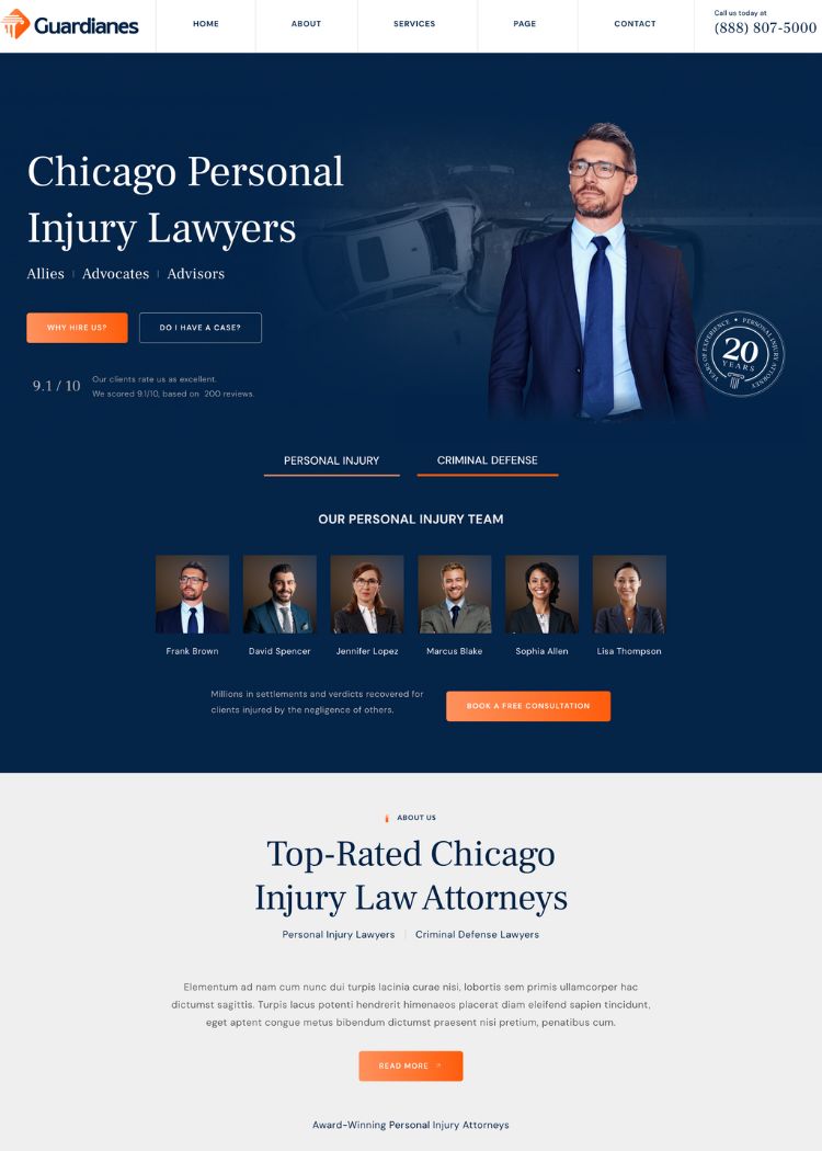 Attorney Law Firm Website Template