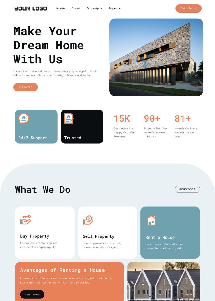 Real Estate Website Template