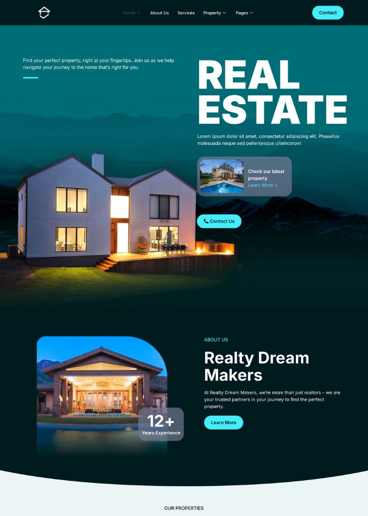 Real Estate Website Template