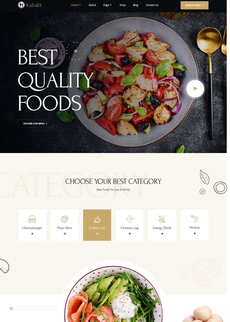 Restaurant & Cafe Website Template
