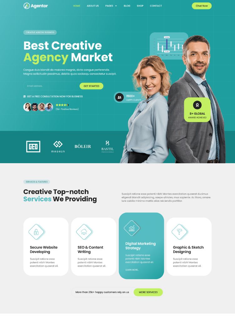 Creative Agency Website Template