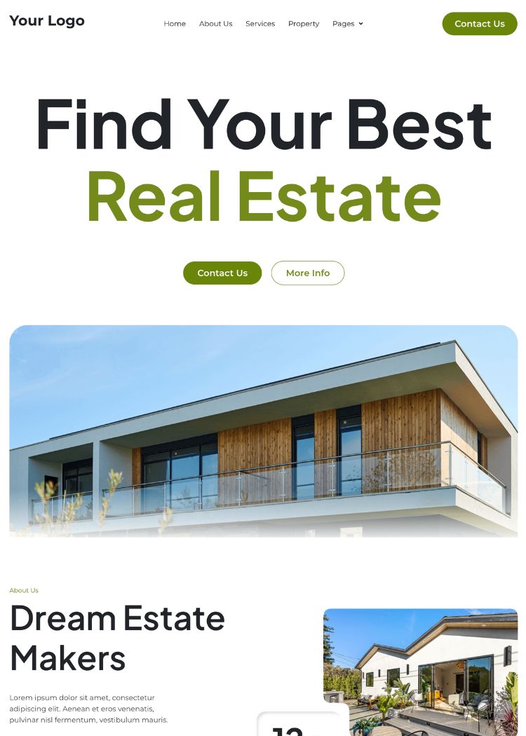 Real Estate Property Dealer Agency Template