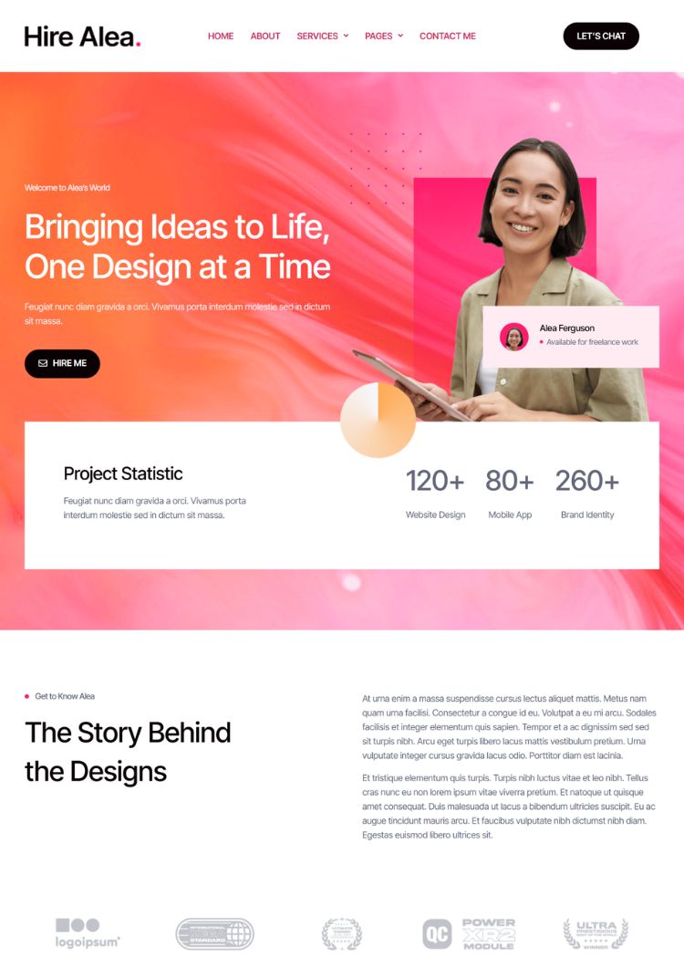 Personal CV Website Template