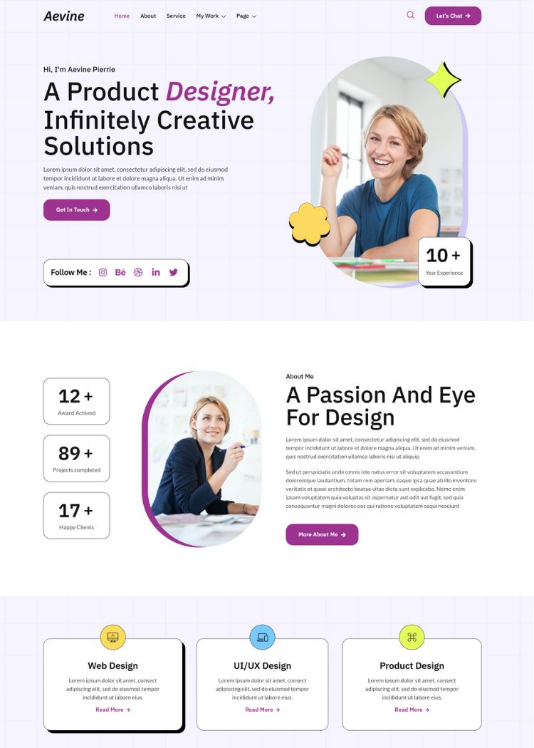 Creative Portfolio & Agency Website Template