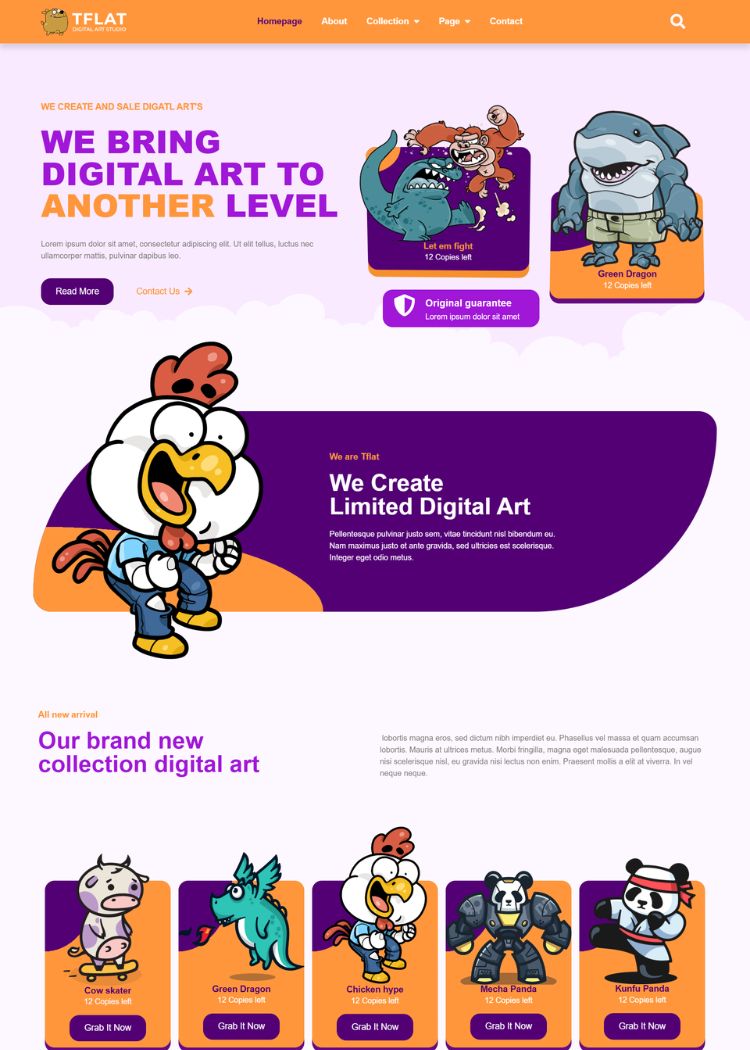 NFT Portfolio Website Template