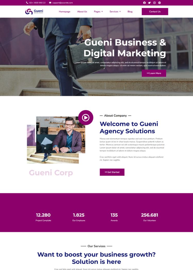 Business Solution Website Template