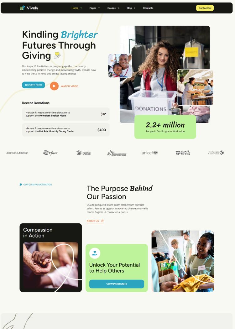 Charity & Donation Website Template
